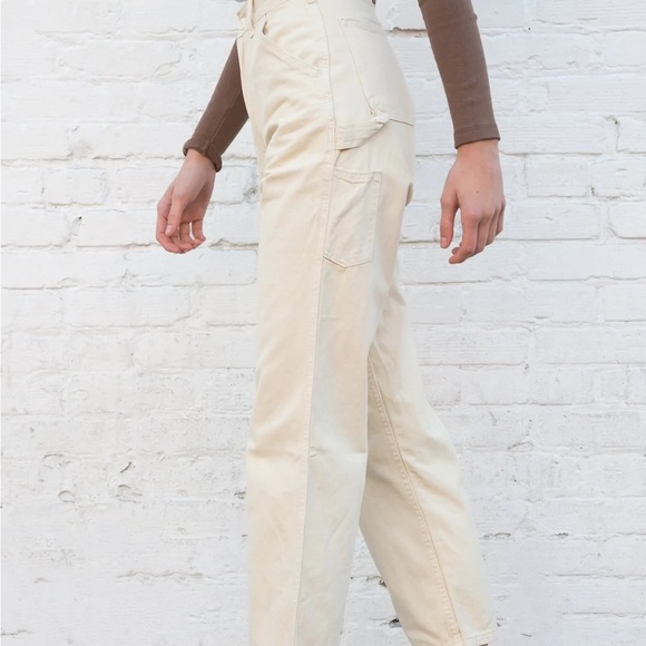Brandy Melville Pants & Jumpsuits Brandy Melville White Tammy Cargo